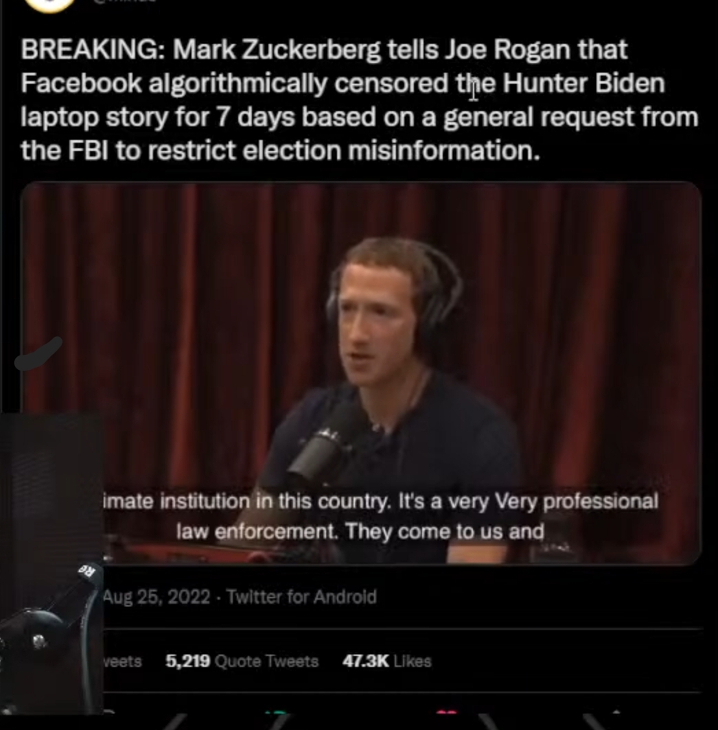 Zuckerberg Admits He’s A Partisan Fascist